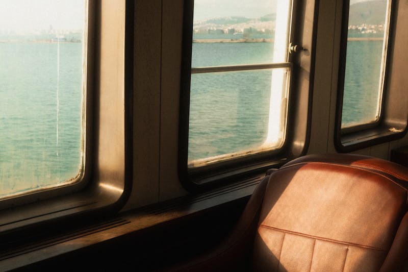 Scenic Welsh coastline viewed from Irish Ferries deck